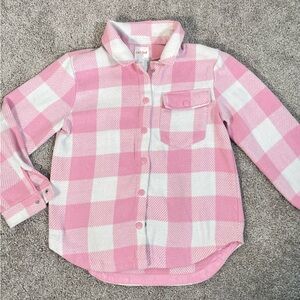 Pink and White Checkered Kids Shirt